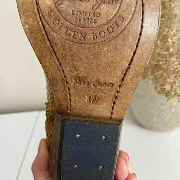 Golden Goose Santiago Snake Embossed Western Boot - Picture 9 of 16